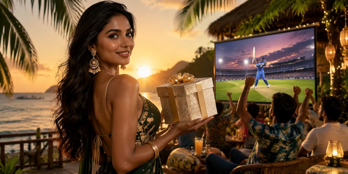 সেন্ট মার্টিন সমুদ্র সৈকতে ক্রিকেট বেটিং উপভোগ করছেন ব্যবহারকারী